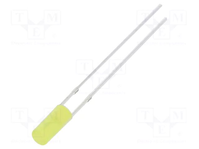 LED; yellow; 3mm; 330÷500mcd; 110°; Front: flat; 2.1÷2.6VDC; 78mW OPTOSUPPLY OSY5PA39B4B