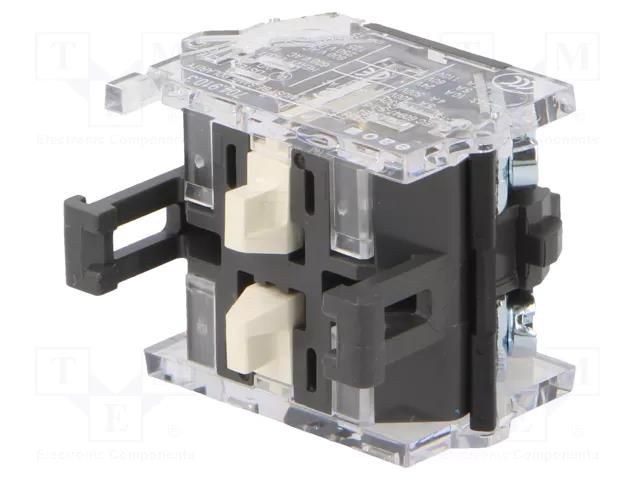 Contact block; 22mm; OptoHiT; -40÷55°C; front fixing; 500VAC; 10A EAO 704.910.3