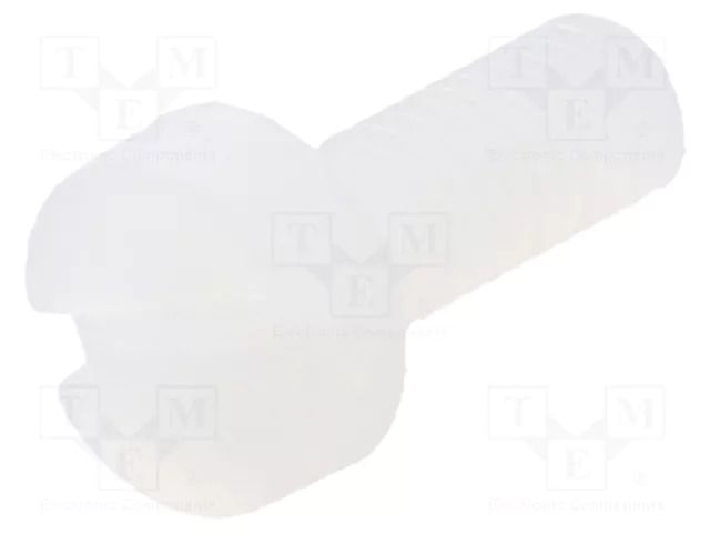 Screw; M3x8; 0.5; Head: cheese head; slotted; 0.9mm; polyamide DREMEC DR8G201M3X8