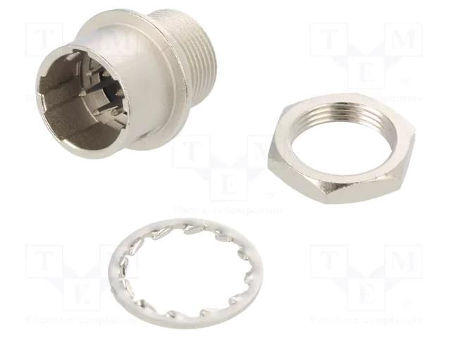 Connector: circular; HR10; push-pull; socket; 2A; silver plated HIROSE HR10A-7R-6P-73