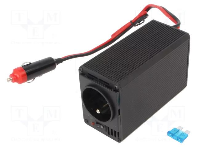 Converter: DC/AC; 200W; Uout: 230VAC; 22÷30VDC; 145x76x54mm; 85% AZO DIGITAL AZO-IPS-400-24-230