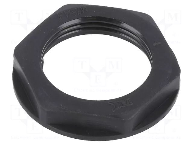 Nut; M25; polyamide; black; Thread: metric; Pitch: 1.5; -20÷90°C BM GROUP BM4825N