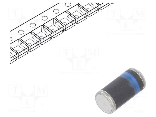 Diode: Schottky rectifying; MELF plastic; SMD; 20V; 1A; reel,tape TAIWAN SEMICONDUCTOR LL5817-L0G
