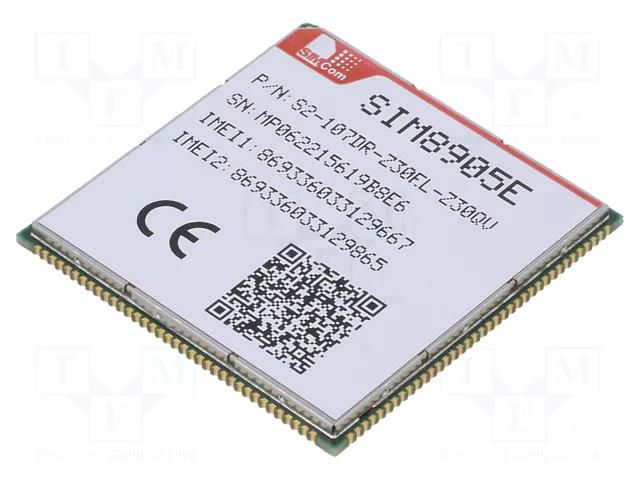 Module: LTE; Down: 50Mbps; Up: 150Mbps; SMD; 40.5x10.5x2.8mm SIMCOM SIM8905E-Z30EL