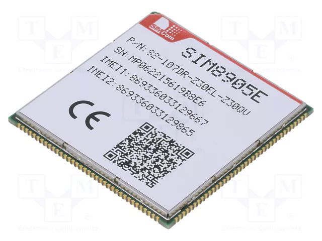 Module: LTE; Down: 50Mbps; Up: 150Mbps; SMD; 40.5x10.5x2.8mm SIMCOM SIM8905E-Z30EL