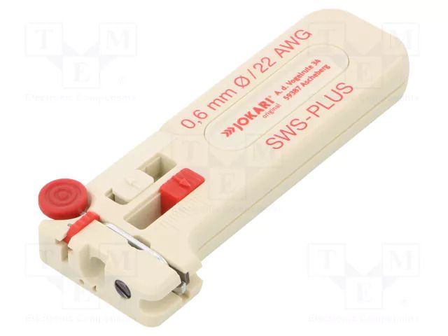 Stripping tool; Øcable: 0.6mm; Wire: round; Tool length: 102mm JOKARI JOKARI-40095