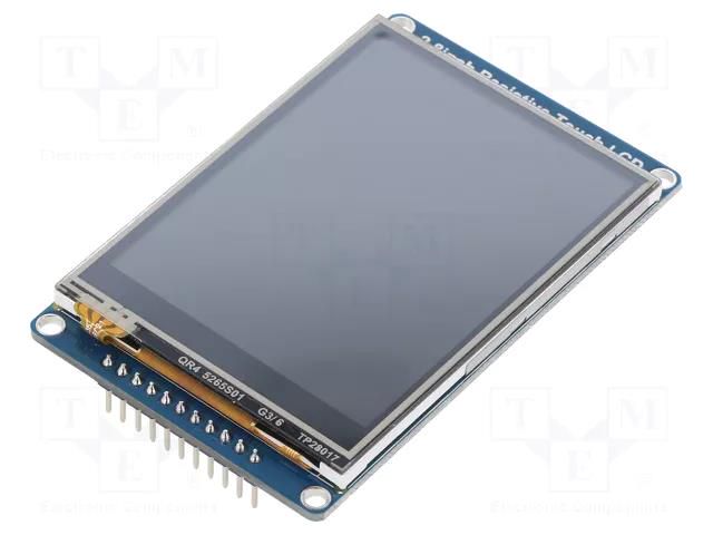 Display: LCD; graphical,matrix  IPS; 320x240; 79.9x50.8mm; 2.8" WAVESHARE WSH-16446