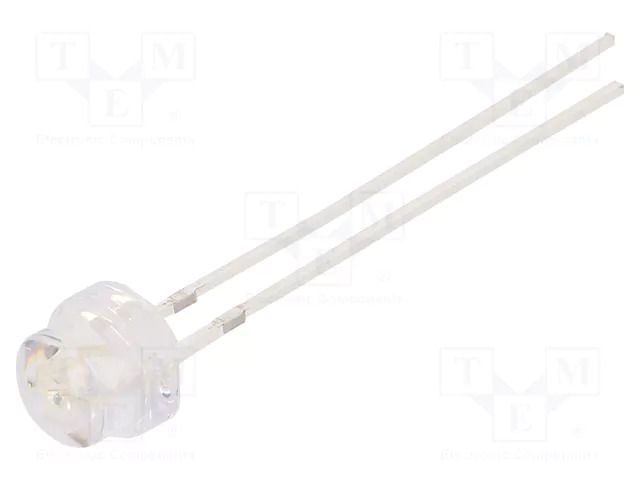 LED; blue; 4.8mm; 220÷330mcd; 100°; Front: convex; 5VDC OPTOSUPPLY OSB5SA56A1A-5V