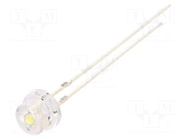 LED; white cold; 4.8mm; 750÷1120mcd; 100°; Front: convex; 5VDC OPTOSUPPLY OSW5DK56A1A-5V