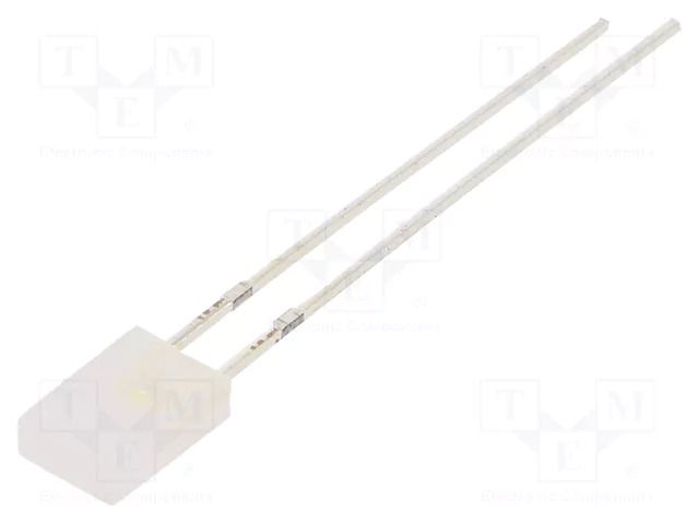 LED; white cold; rectangular; 2x5x7mm; bipolar; 750÷1120mcd; 100° OPTOSUPPLY OSWWD271A2B