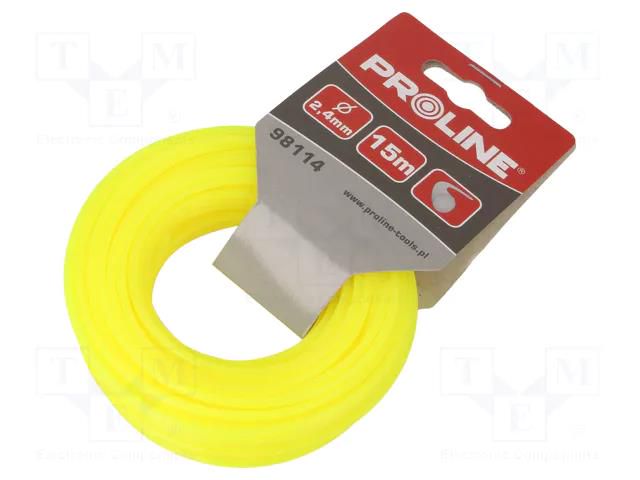 Trimmer line; L: 15m; polyamide; round; Size: 2.4mm PROLINE PRE-98114