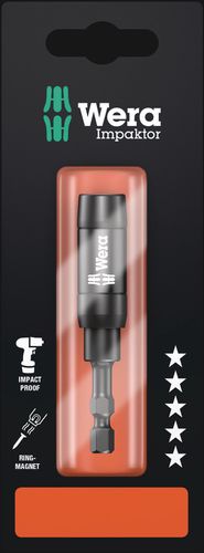 897/4 IMP R SB Impaktor holder with retaining ring and ring magnet, 1 x 1/4"x75, Wera 05073990001