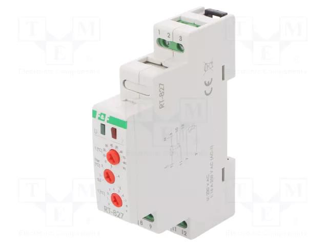 Module: regulator; temperature; NO / NC; for DIN rail mounting F&F RT-827