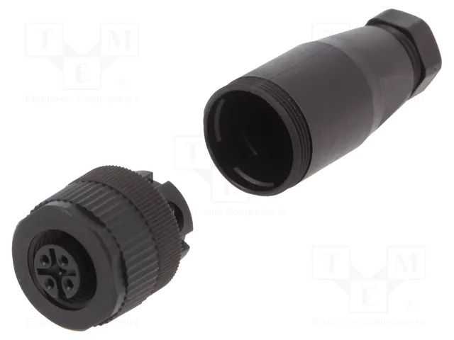 Connector: M12; female; 713; 250V; IP67; for cable; screw terminal BINDER 99-0430-10-04