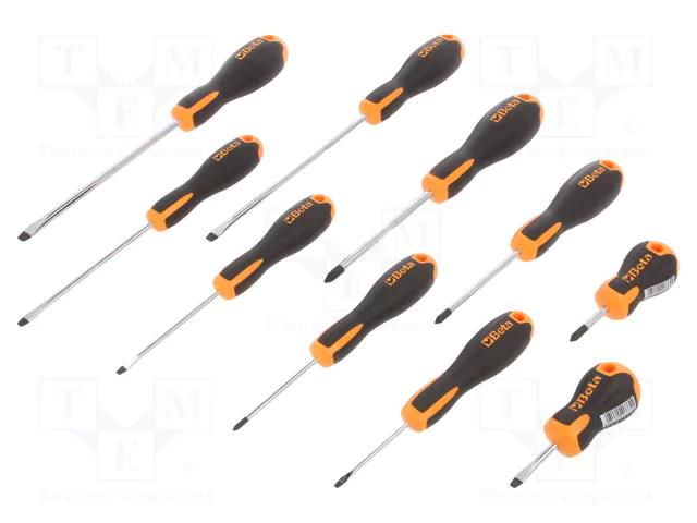 Kit: screwdrivers; Phillips,slot; EVOX; 10pcs. BETA BE1203E/D10N