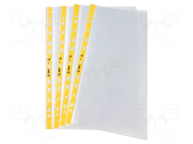 Document wallets; ESD; A4; 100pcs; polypropylene EUROSTAT GROUP ERS-410930005