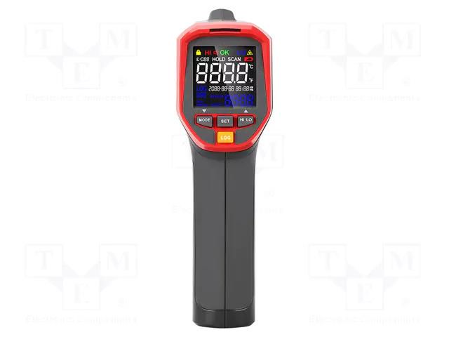 Infrared thermometer; colour,LCD; -32÷1300°C; Accur.(IR): ±1.5°C UNI-T UT303C+