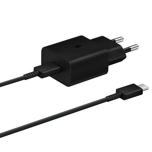 Samsung USB wall charger Type C 15W PD AFC + USB Type C cable black (EP-T1510XBEGEU), Samsung 8806092709843 8806092709843