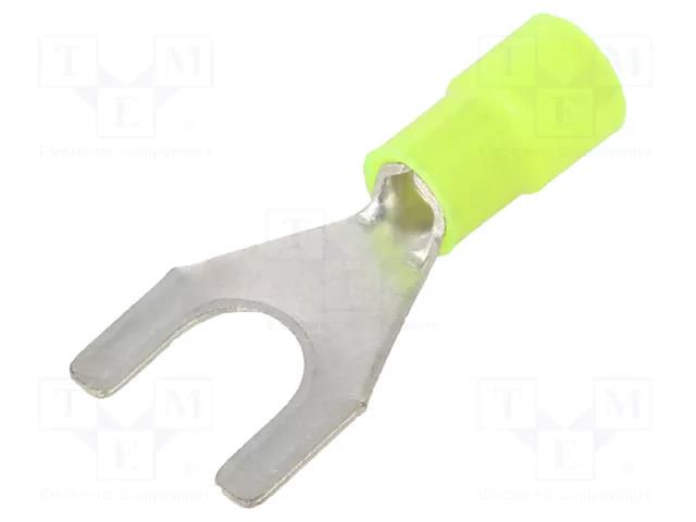 Tip: fork; M8; Ø: 8.2mm; 4÷6mm2; crimped; for cable; insulated; 105°C BM GROUP BM80338