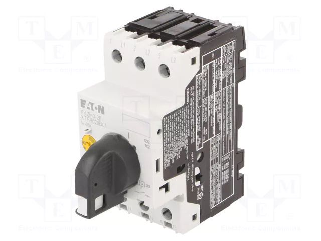 Motor breaker; 9kW; 220÷690VAC; for DIN rail mounting; IP20 EATON ELECTRIC PKZM0-20/AK