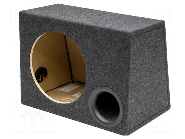 Car loudspeaker enclosure; MDF; black melange; 300mm; 40l BASSER OB.PW.BR02