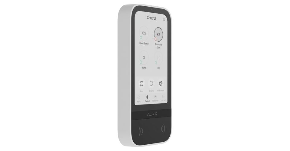 Wireless keypad Ajax Keypad TouchScreen (8EU) ASP 58455.148.WH1 (white) AJKEYPADJ8EUW