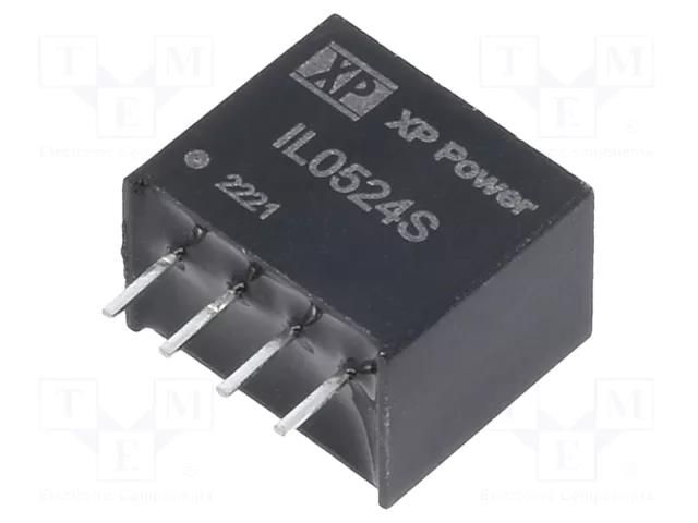 Converter: DC/DC; 2W; Uin: 5VDC; Uout: 24VDC; Iout: 84mA; SIP; THT; IL XP POWER IL0524S