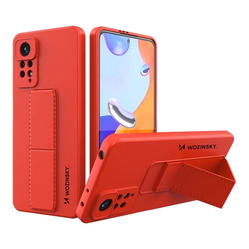 Wozinsky Kickstand Case Silicone Stand Cover for Xiaomi Redmi Note 11 Pro red, Wozinsky 5907769319815 5907769319815