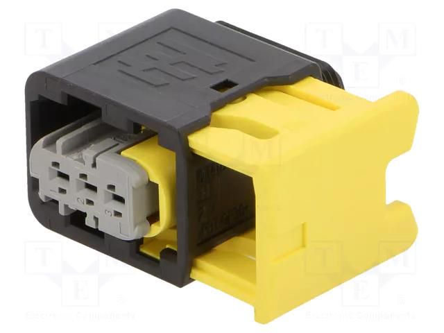 Connector: automotive; plug; female; for cable; PIN: 3; grey; IP67 TE Connectivity 2-1418448-1