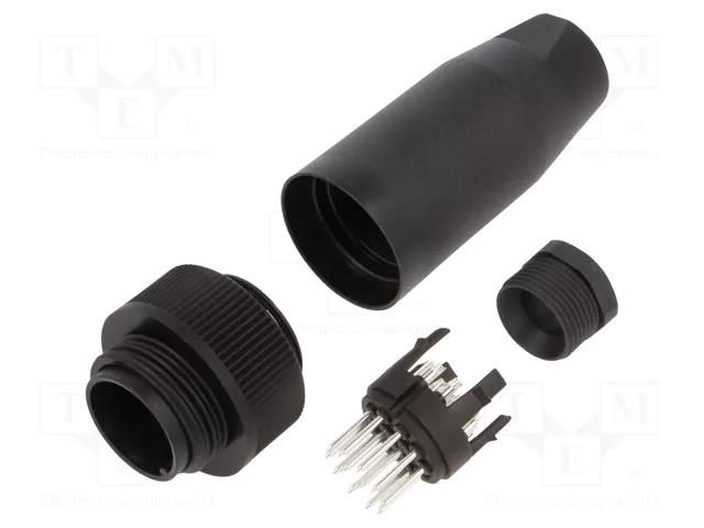 Connector: circular; 694,RD30; 250V; PIN: 13; plug; male; soldering BINDER 99-0717-00-13