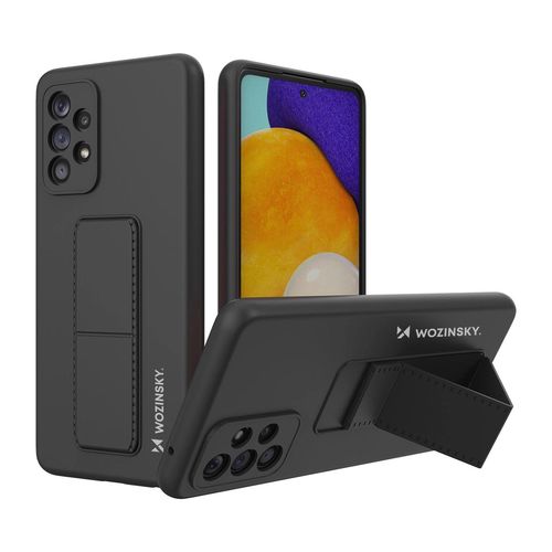 Wozinsky Kickstand Case silicone stand cover for Samsung Galaxy A73 black, Wozinsky 5907769319952 5907769319952