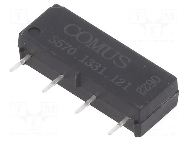 Relay: reed switch; SPST-NO; Ucoil: 12VDC; 500mA; max.150VDC; 10W COMUS 3570.1331.121