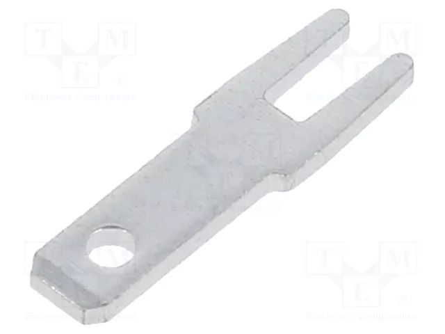 Terminal: flat; 2.8mm; 0.8mm; male; THT; brass; tinned; straight VOGT 3785A08.68