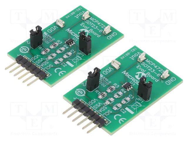 Dev.kit: Microchip; D/A converter; Components: MCP4725 MICROCHIP TECHNOLOGY MCP4725EV