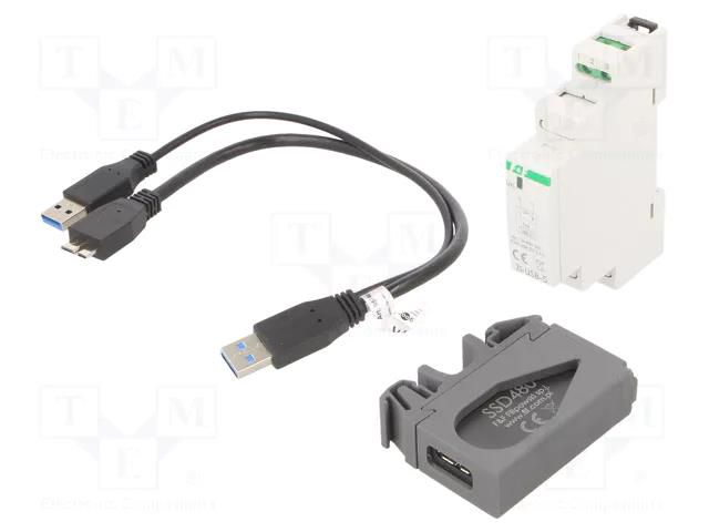 Memory card; OUT 1: USB; for DIN rail mounting; 0÷70°C; 480GB F&F SSD480
