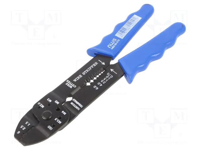 Tool: multifunction wire stripper and crimp tool; 1.5÷6mm2 NWS NW1492-62-215