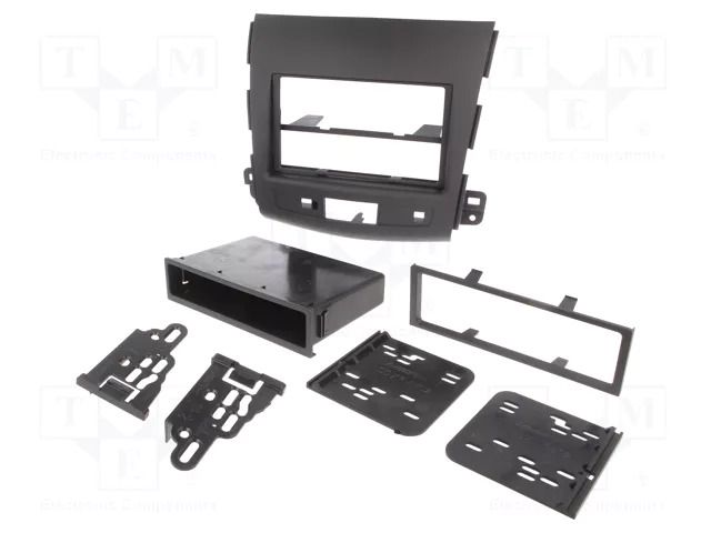 Radio frame; Citroën,Mitsubishi,Peugeot; 2 DIN; black METRA RAM-40.688