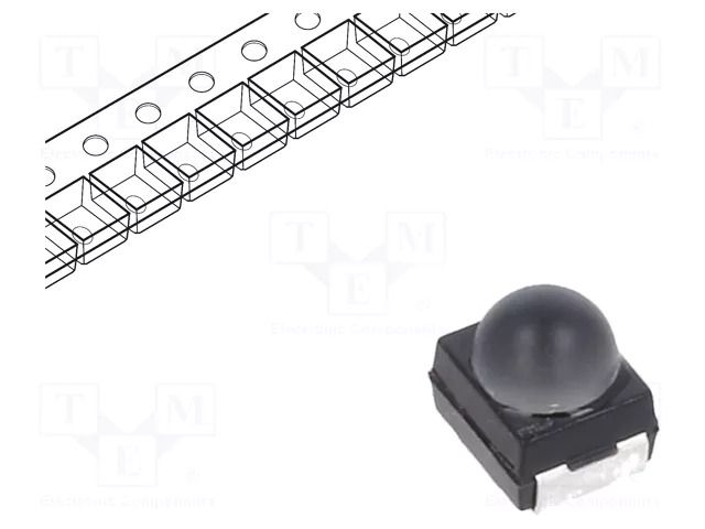 LED; yellow; SMD; PLCC2; 1400÷3550mcd; 1.8÷2.4VDC; 3x3.4x3.5mm; 55° ams OSRAM LY-T66F-ABCA-46