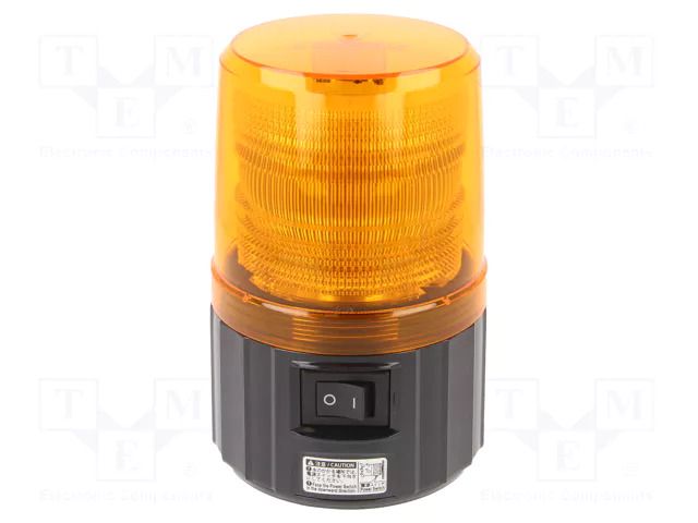 Signaller: lighting; blinking light; amber; PFH-BT; IP55 PATLITE PFH-BT-Y