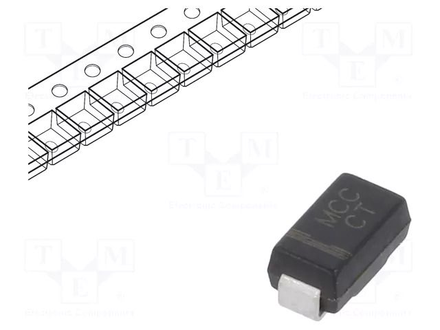 Diode: TVS; 400W; 47.8V; 5.7A; unidirectional; ±5%; DO214AC MICRO COMMERCIAL COMPONENTS SMAJ43A-TP