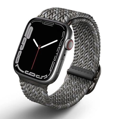 Uniq Aspen Braided Strap for Apple Watch 1/2/3/4/5/6/7/8/SE/SE2 44/42/45mm - Gray, UNIQ 8886463679494