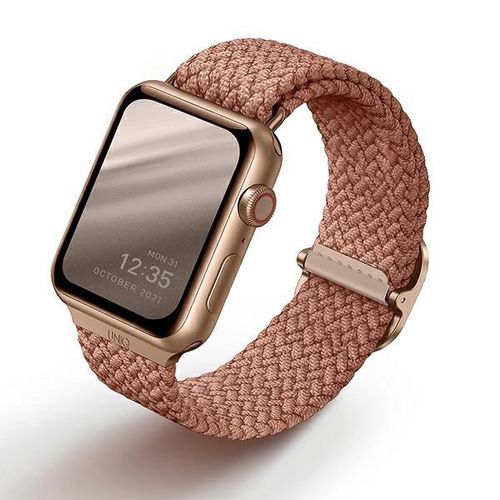 Uniq Aspen Braided strap for Apple Watch 1/2/3/4/5/6/7/8/SE/SE2 44/42/45mm - pink, UNIQ 8886463677117 8886463677117