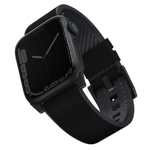 Uniq Straden Leather Hybrid Strap for Apple Watch 1/2/3/4/5/6/7/8/SE/SE2/Ultra 42/44/45/49mm - Black, UNIQ 8886463679609 8886463679609