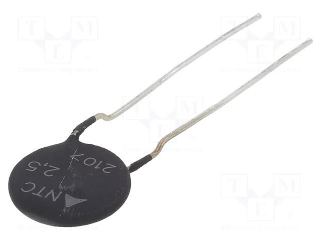 NTC thermistor; 2.5Ω; -55÷170°C; 3.1W; ±20%; THT; 2800K EPCOS B57237S0259M000