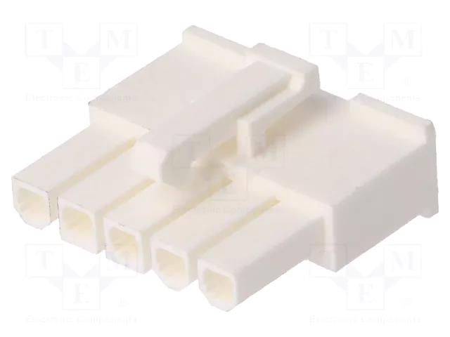 Connector: wire-wire/PCB; plug; female; Minitek® Pwr 4.2; 4.2mm AMPHENOL COMMUNICATIONS SOLUTIONS 10136644-0511LF