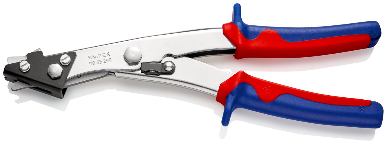 KNIPEX 90 55 280 EAN Sheet Metal Nibbler with multi-component handles nickel plated 280 mm 90 55 280 EAN 4003773042303