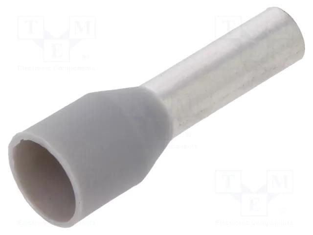 Tip: bootlace ferrule; insulated; 4mm2; 10mm; tinned; crimped; grey WAGO 216-207