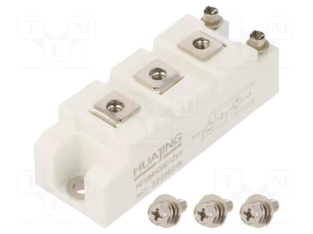 Transistor/transistor; IGBT half-bridge; Urmax: 1.2kV; Ic: 100A HUAJING HFGM100D12V1-HUA