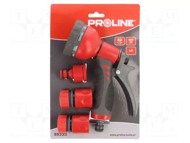 Adjustable sprinkler; ABS,PP; pistol; 1/2" PROLINE PRE-99333