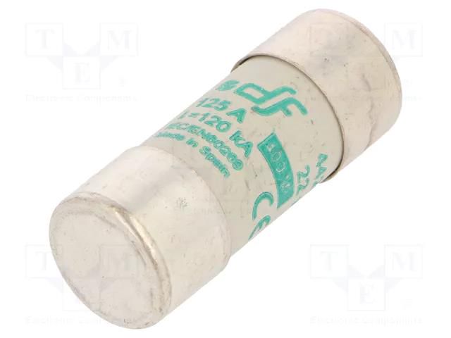Fuse: fuse; 125A; 690VAC; aM; ceramic,cylindrical,industrial DF ELECTRIC 442015